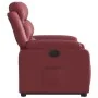 Sillón elevable eléctrico cuero artificial rojo tinto de , Sillones - Ref: Foro24-3205060, Precio: 353,14 €, Descuento: %