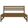 Sofá central de jardín madera maciza pino marrón miel 120x80 cm by , Modular outdoor sofas - Ref: Foro24-825705, Price: 83,21...