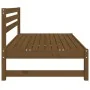 Sofá central de jardín madera maciza pino marrón miel 120x80 cm by , Modular outdoor sofas - Ref: Foro24-825705, Price: 83,21...