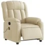 Sillón reclinable de masaje eléctrico tela color crema de , Sillones - Ref: Foro24-3205313, Precio: 299,85 €, Descuento: %