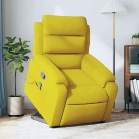 Sillón reclinable de masaje elevable terciopelo amarillo de , Sillones - Ref: Foro24-3205110, Precio: 310,17 €, Descuento: %