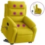Sillón reclinable de masaje elevable terciopelo amarillo de , Sillones - Ref: Foro24-3205110, Precio: 310,17 €, Descuento: %