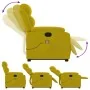 Sillón reclinable de masaje elevable terciopelo amarillo de , Sillones - Ref: Foro24-3205110, Precio: 310,17 €, Descuento: %