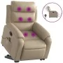 Sillón reclinable de masaje eléctrico cuero sintético capuchino de , Sillones - Ref: Foro24-3205069, Precio: 378,43 €, Descue...