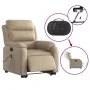 Sillón reclinable de masaje eléctrico cuero sintético capuchino de , Sillones - Ref: Foro24-3205069, Precio: 378,43 €, Descue...