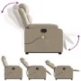 Sillón reclinable de masaje eléctrico cuero sintético capuchino de , Sillones - Ref: Foro24-3205069, Precio: 378,43 €, Descue...