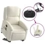 Sillón reclinable de masaje elevable terciopelo crema de , Sillones - Ref: Foro24-3204320, Precio: 342,08 €, Descuento: %