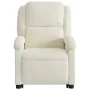 Sillón reclinable de masaje elevable terciopelo crema de , Sillones - Ref: Foro24-3204320, Precio: 342,08 €, Descuento: %
