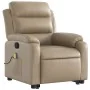 Sillón reclinable masaje pie cuero artificial color capuchino de , Sillones - Ref: Foro24-3205055, Precio: 324,70 €, Descuent...