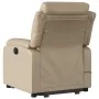 Sillón reclinable masaje pie cuero artificial color capuchino de , Sillones - Ref: Foro24-3205055, Precio: 324,70 €, Descuent...