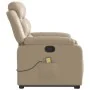 Sillón reclinable masaje pie cuero artificial color capuchino de , Sillones - Ref: Foro24-3205055, Precio: 324,70 €, Descuent...