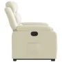 Sillón reclinable elevable eléctrico de cuero sintético crema by , Armchairs - Ref: Foro24-3205057, Price: 356,96 €, Discount: %