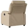 Sillón reclinable eléctrico de cuero sintético color capuchino by , Armchairs - Ref: Foro24-3205034, Price: 267,22 €, Discoun...