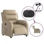 Sillón reclinable eléctrico de cuero sintético color capuchino by , Armchairs - Ref: Foro24-3205034, Price: 267,22 €, Discoun...