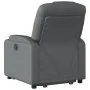 Sillón reclinable elevable eléctrico de cuero sintético gris de , Sillones - Ref: Foro24-3204447, Precio: 385,75 €, Descuento: %