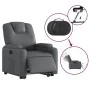 Sillón reclinable elevable eléctrico de cuero sintético gris de , Sillones - Ref: Foro24-3204447, Precio: 385,75 €, Descuento: %