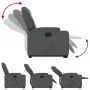 Sillón reclinable elevable eléctrico de cuero sintético gris de , Sillones - Ref: Foro24-3204447, Precio: 385,75 €, Descuento: %