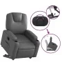 Sillón reclinable elevable eléctrico de cuero sintético gris de , Sillones - Ref: Foro24-3204447, Precio: 385,75 €, Descuento: %