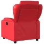 Sillón reclinable eléctrico de cuero sintético rojo de , Sillones - Ref: Foro24-3204535, Precio: 293,04 €, Descuento: %