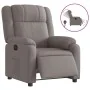 Sillón reclinable eléctrico tela gris taupé de , Sillones - Ref: Foro24-3205186, Precio: 281,77 €, Descuento: %