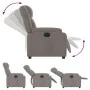 Sillón reclinable eléctrico tela gris taupé de , Sillones - Ref: Foro24-3205186, Precio: 281,77 €, Descuento: %