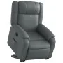 Sillón reclinable elevable eléctrico de cuero sintético gris de , Sillones - Ref: Foro24-3205167, Precio: 375,77 €, Descuento: %