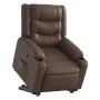 Sillón reclinable elevable cuero sintético marrón de , Sillones - Ref: Foro24-3206553, Precio: 347,94 €, Descuento: %