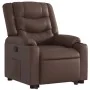 Sillón reclinable elevable cuero sintético marrón de , Sillones - Ref: Foro24-3206553, Precio: 347,94 €, Descuento: %
