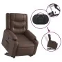 Sillón reclinable elevable cuero sintético marrón de , Sillones - Ref: Foro24-3206553, Precio: 347,94 €, Descuento: %
