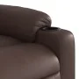 Sillón reclinable elevable cuero sintético marrón de , Sillones - Ref: Foro24-3206553, Precio: 347,94 €, Descuento: %