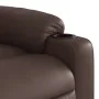 Sillón reclinable eléctrico de cuero sintético marrón by , Armchairs - Ref: Foro24-3206545, Price: 308,91 €, Discount: %