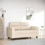 Sofá de 2 plazas de tela de microfibra beige 120 cm de , Sofás - Ref: Foro24-359560, Precio: 261,21 €, Descuento: %