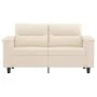 Sofá de 2 plazas de tela de microfibra beige 120 cm de , Sofás - Ref: Foro24-359560, Precio: 261,21 €, Descuento: %