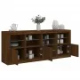 Aparador con luces LED marrón roble 164x37x67 cm by , Sideboards - Ref: Foro24-3209057, Price: 195,97 €, Discount: %