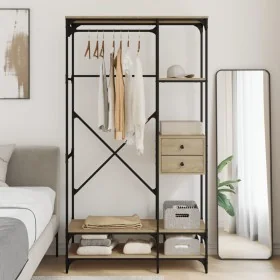 Armario cajones madera ingeniería roble Sonoma 100x40x180 cm de , Armarios roperos - Ref: Foro24-838949, Precio: 139,97 €, De...