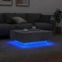 Mesa de centro con luces LED gris hormigón 80x80x31 cm by , Coffee table - Ref: Foro24-836591, Price: 84,36 €, Discount: %