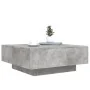 Mesa de centro con luces LED gris hormigón 80x80x31 cm by , Coffee table - Ref: Foro24-836591, Price: 84,36 €, Discount: %