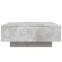 Mesa de centro con luces LED gris hormigón 80x80x31 cm by , Coffee table - Ref: Foro24-836591, Price: 84,36 €, Discount: %