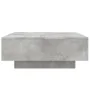 Mesa de centro con luces LED gris hormigón 80x80x31 cm by , Coffee table - Ref: Foro24-836591, Price: 84,36 €, Discount: %