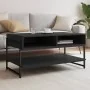 Mesa de centro madera contrachapada negro 90x50x45 cm by , Coffee table - Ref: Foro24-838968, Price: 49,05 €, Discount: %
