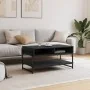 Mesa de centro madera contrachapada negro 90x50x45 cm by , Coffee table - Ref: Foro24-838968, Price: 49,05 €, Discount: %