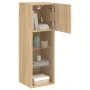 Muebles de TV con luces LED 2 uds roble Sonoma 30,5x30x90 cm de , Muebles TV - Ref: Foro24-837006, Precio: 114,20 €, Descuent...