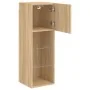 Muebles de TV con luces LED 2 uds roble Sonoma 30,5x30x90 cm de , Muebles TV - Ref: Foro24-837006, Precio: 114,20 €, Descuent...