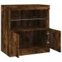 Aparador con luces LED roble ahumado 60x37x67 cm de , Aparadores - Ref: Foro24-836655, Precio: 61,59 €, Descuento: %