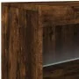 Aparador con luces LED roble ahumado 60x37x67 cm de , Aparadores - Ref: Foro24-836655, Precio: 61,59 €, Descuento: %