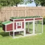 Gallinero madera maciza de pino moca 204x50x84 cm de , Jaulas y habitáculos para animales pequeños - Ref: Foro24-172238, Prec...