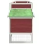 Gallinero madera maciza de pino moca 204x50x84 cm de , Jaulas y habitáculos para animales pequeños - Ref: Foro24-172238, Prec...