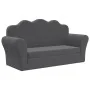 Sofá cama de niños 2 plazas felpa suave gris antracita by , Baby and Toddler Furniture - Ref: Foro24-357060, Price: 71,72 €, ...