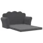Sofá cama de niños 2 plazas felpa suave gris antracita by , Baby and Toddler Furniture - Ref: Foro24-357060, Price: 71,72 €, ...
