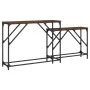 Mesas consola apilables 2 pzas madera ingeniería marrón roble by , Side tables - Ref: Foro24-837806, Price: 45,11 €, Discount: %
